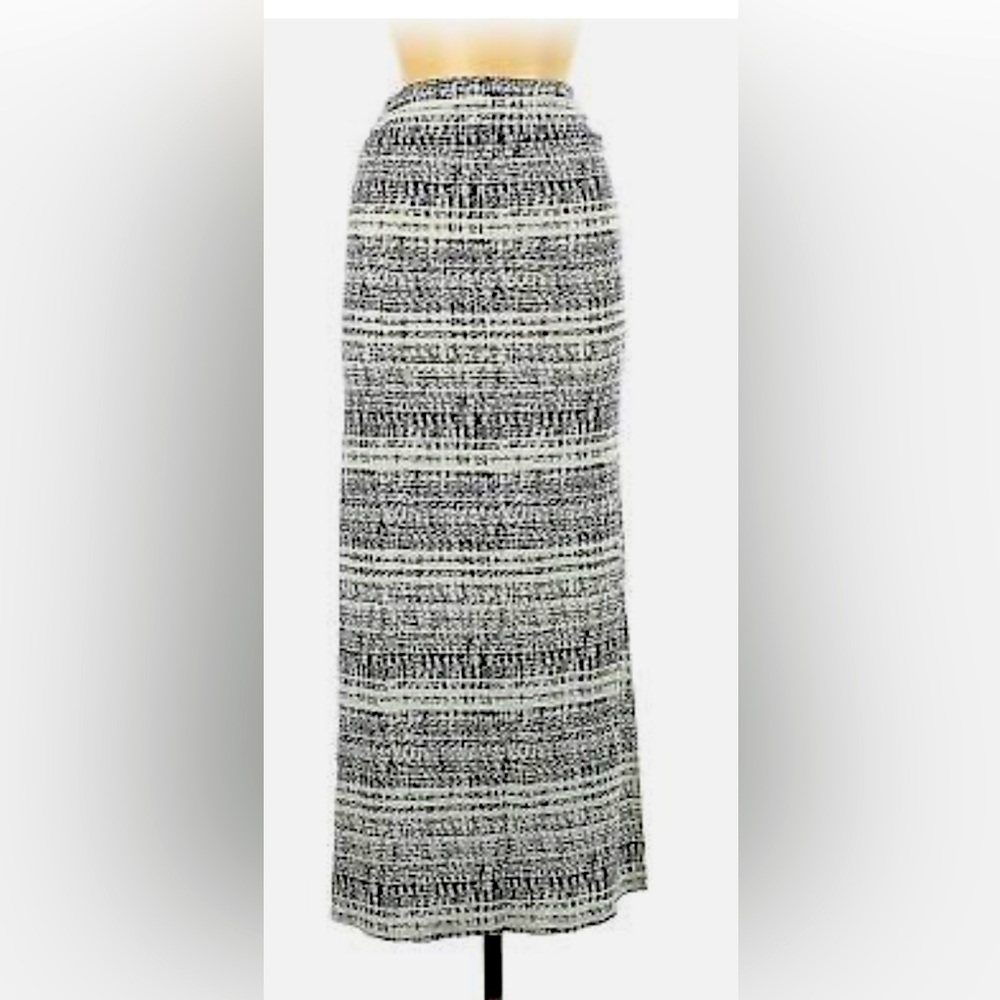 CYNTHIA ROWLEY BLACK AND WHITE MAXI SKIRT